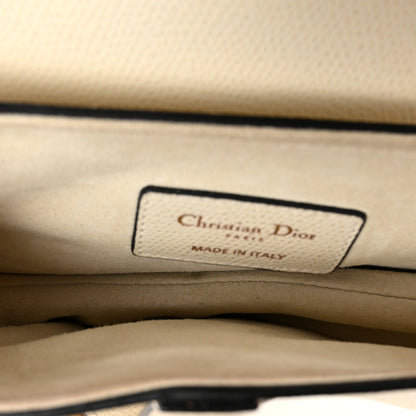 Christian Dior Grained Calfskin Mini Saddle Bag White 5 of 10