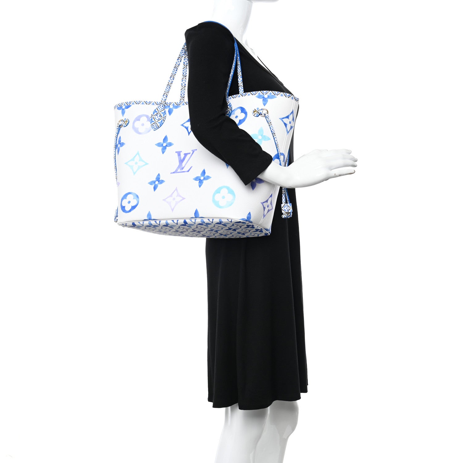 Louis Vuitton Monogram Giant By The Pool 2.0 Neverfull MM Blue 2 of 11