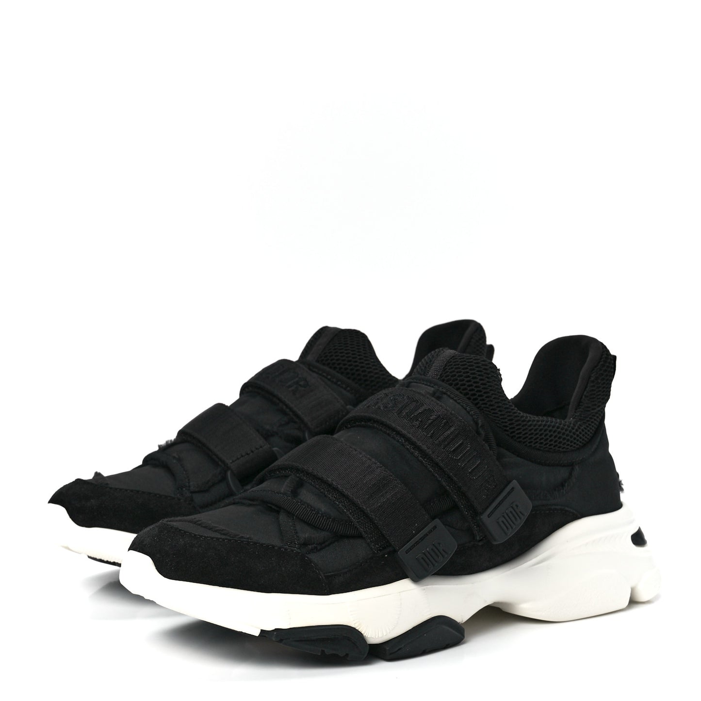 Technical Fabric Nylon Camouflage Womens D-Wander Sneakers 39 Black