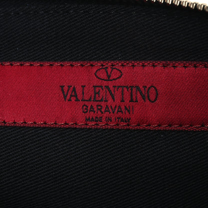 Valentino Garavani Grained Calfskin Medium Rockstud Zip Pouch Deep Denim 6 of 7