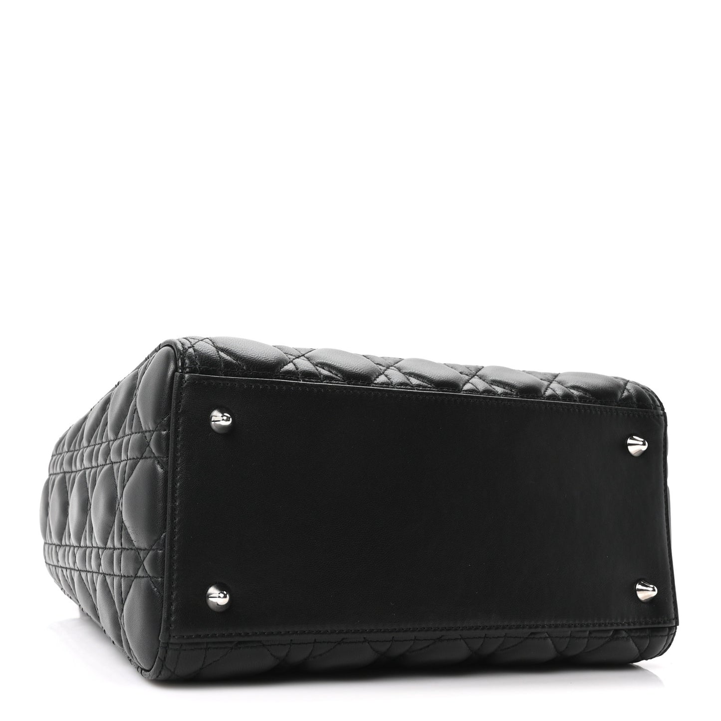 Lambskin Cannage Medium Lady Dior Black