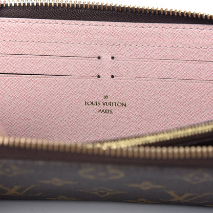 Louis Vuitton Monogram Clemence Wallet Rose Ballerine 8 of 9