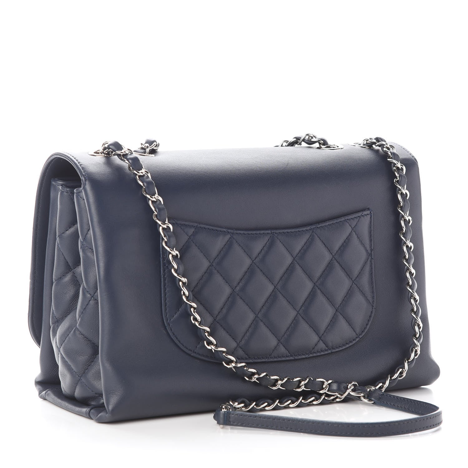 Chanel Calfskin Jumbo Tramezzo Flap Navy 3 of 9