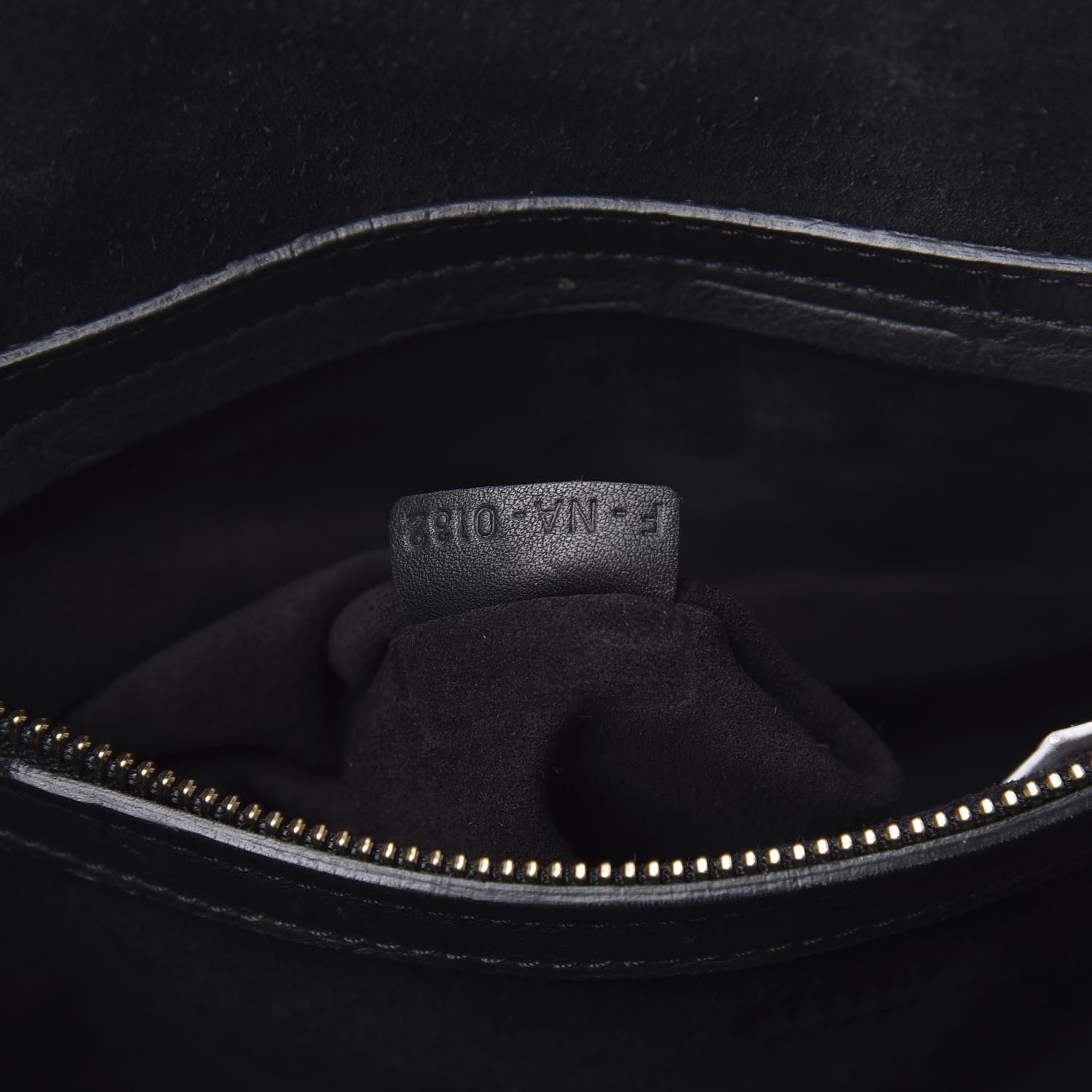 Celine Crocodile Embossed Calfskin Medium Phantom Luggage Black 8 of 16