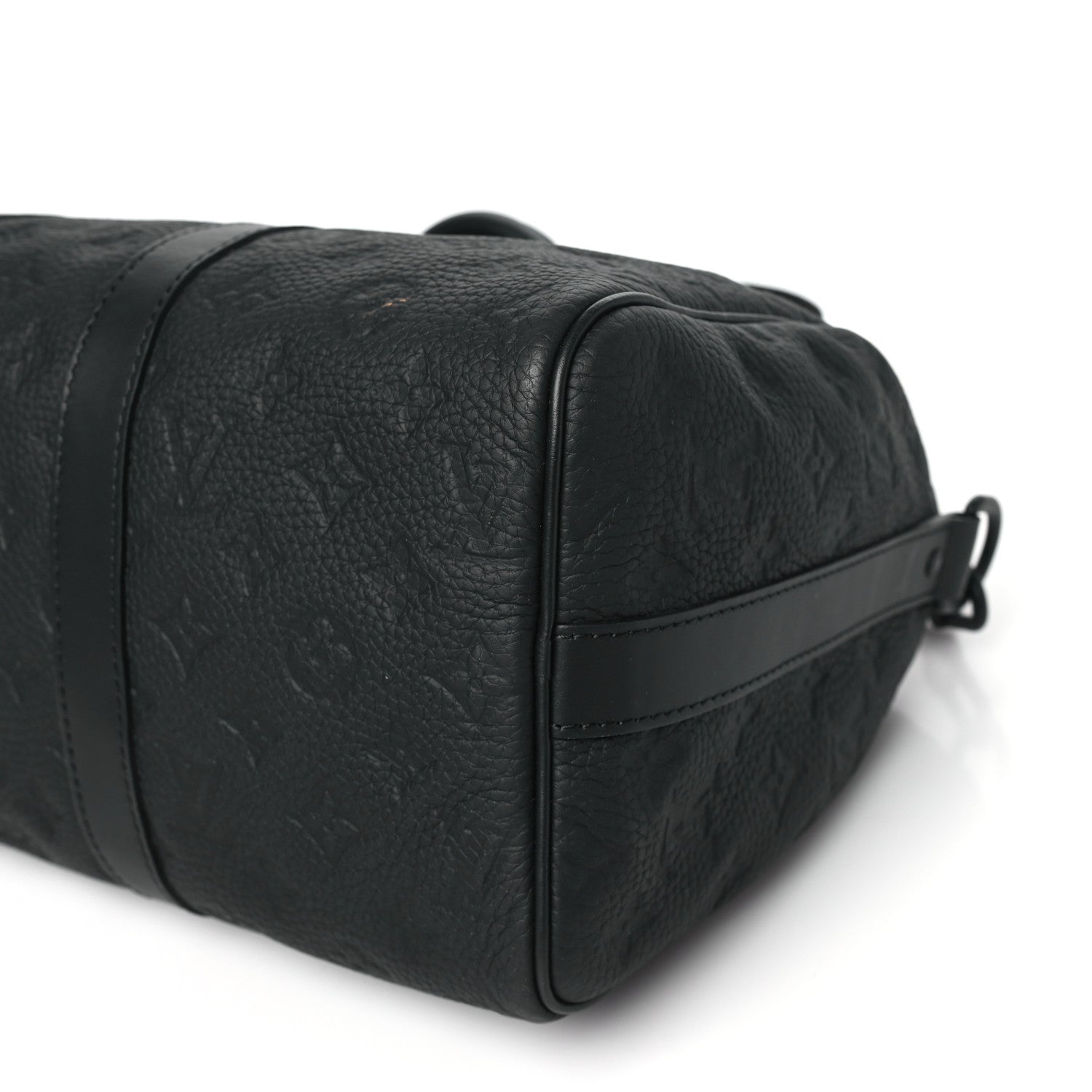 Louis Vuitton Monogram Taurillon Keepall Bandouliere 35 Black 9 of 9