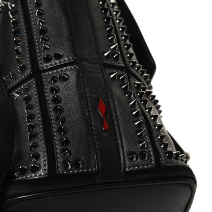 Christian Louboutin Metallic Sheepskin Spikes Lucky L Convertible Backpack Black 15 of 18