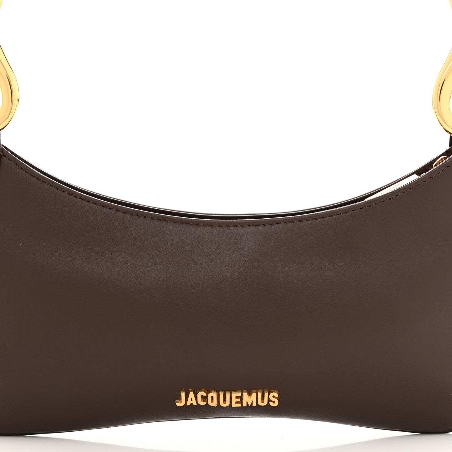 Smooth Calfskin Le Bisou Mousqueton Dark Brown