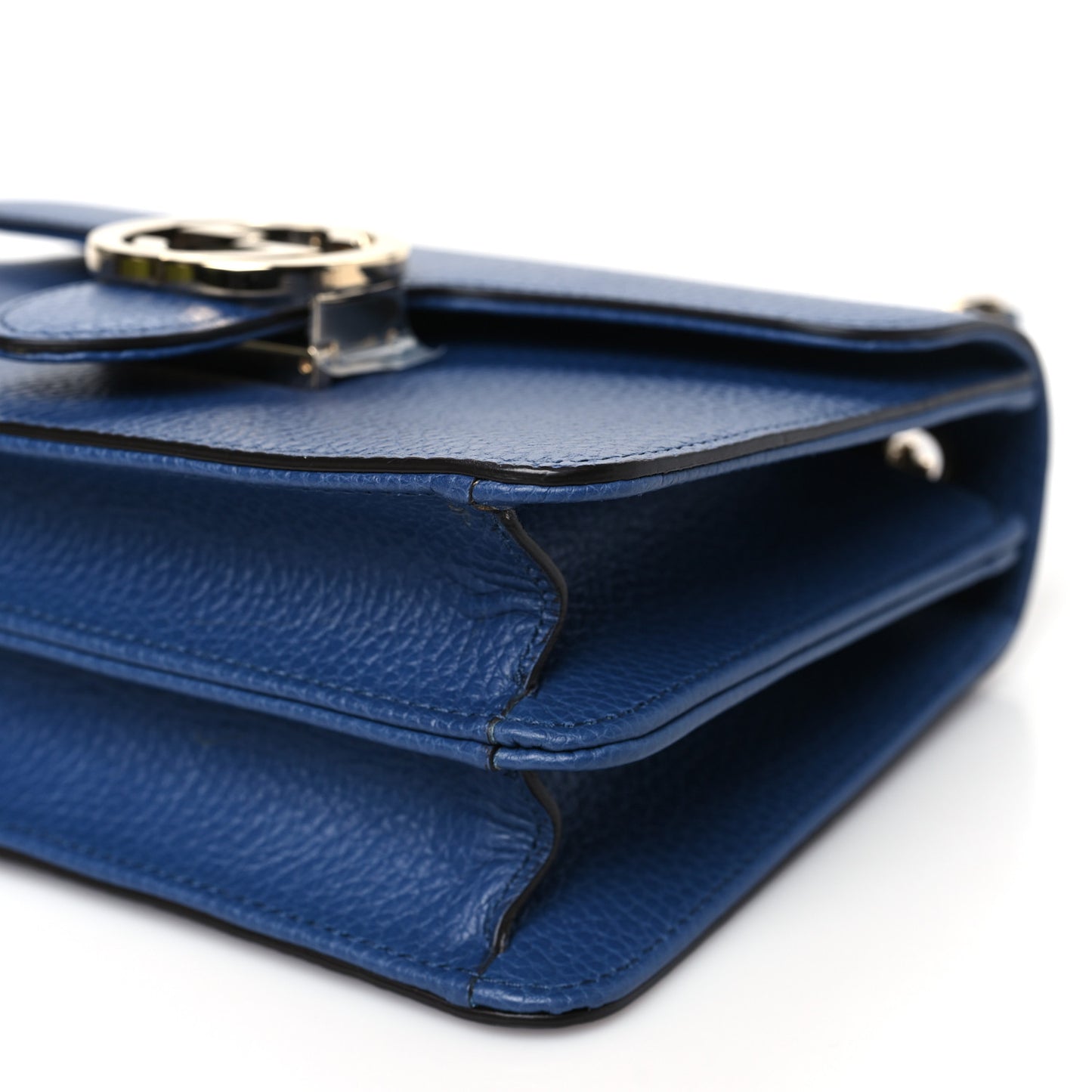 Dollar Calfskin Small Interlocking G Shoulder Bag Caspian