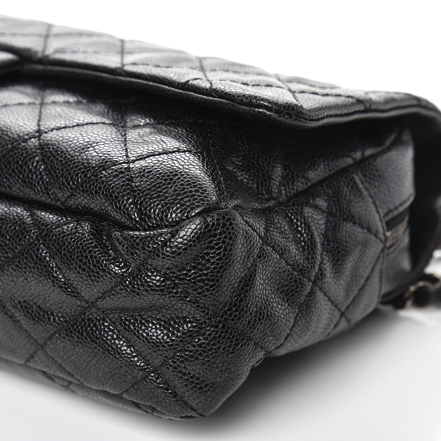 Chanel Iridescent Caviar Quilted Large Chic Flap Black 9 of 10
