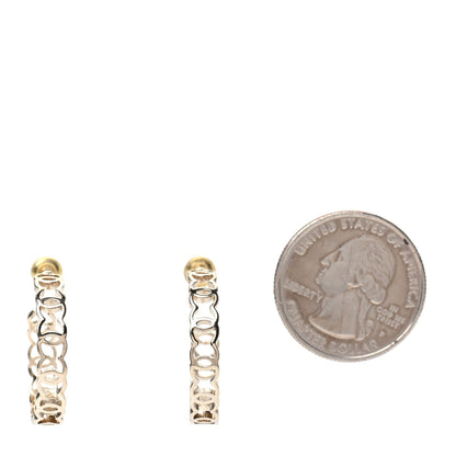 Chanel CC Hoop Earrings 2 of 4