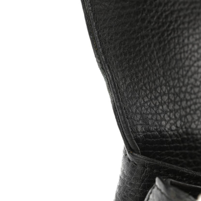 Gucci Dollar Calfskin Medium Interlocking G Top Handle Shoulder Bag Black 11 of 14