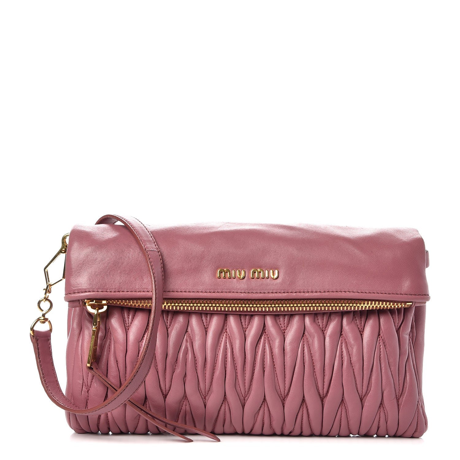 Miu Miu Nappa Matelasse Crossbody Clutch Loto 1 of 6