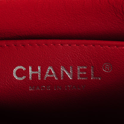 Chanel Caviar Quilted Mini Square Flap Red 7 of 8