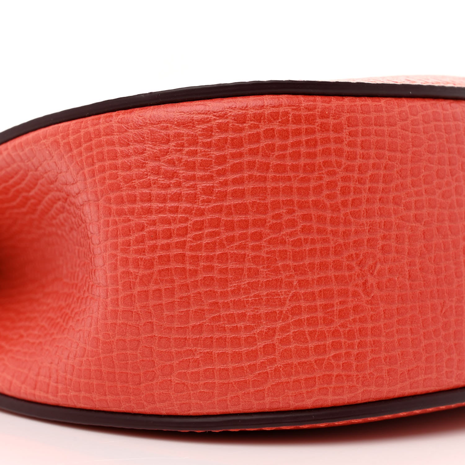 Chloe Grained Calfskin Lambskin Mini Drew Shoulder Bag Coral Pop 8 of 11