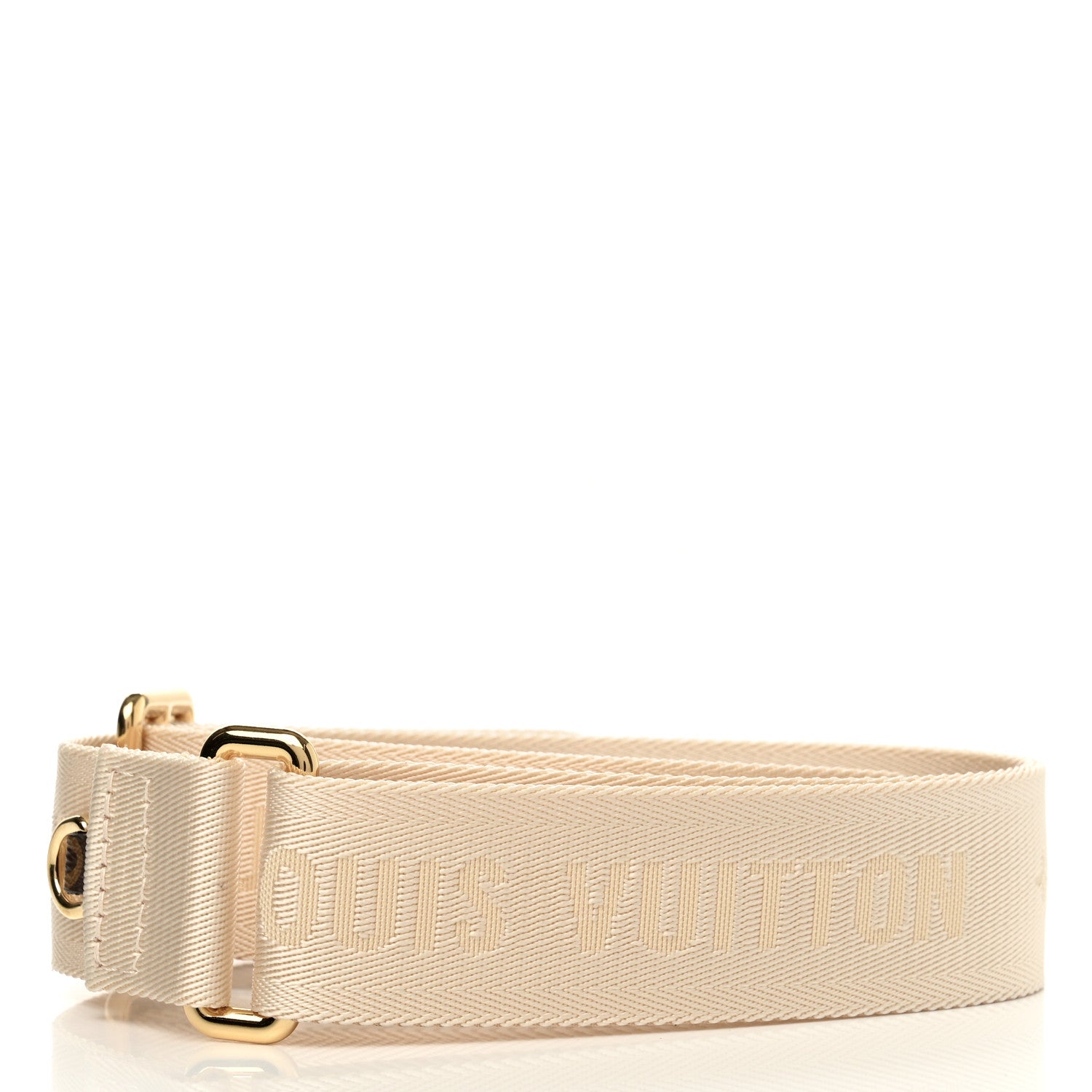 Louis Vuitton Jacquard Monogram Adjustable Shoulder Strap New Creme 2 of 3