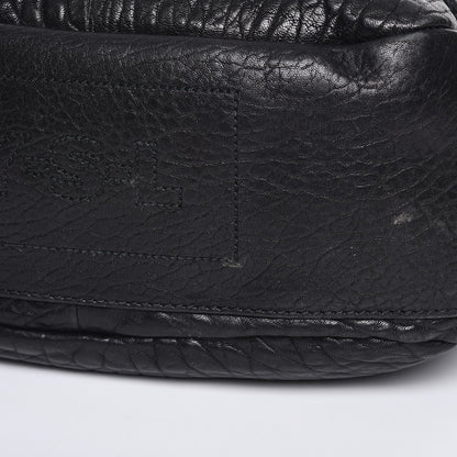 Saint Laurent Grained Calfskin Medium Besace Shoulder Bag Black 12 of 13