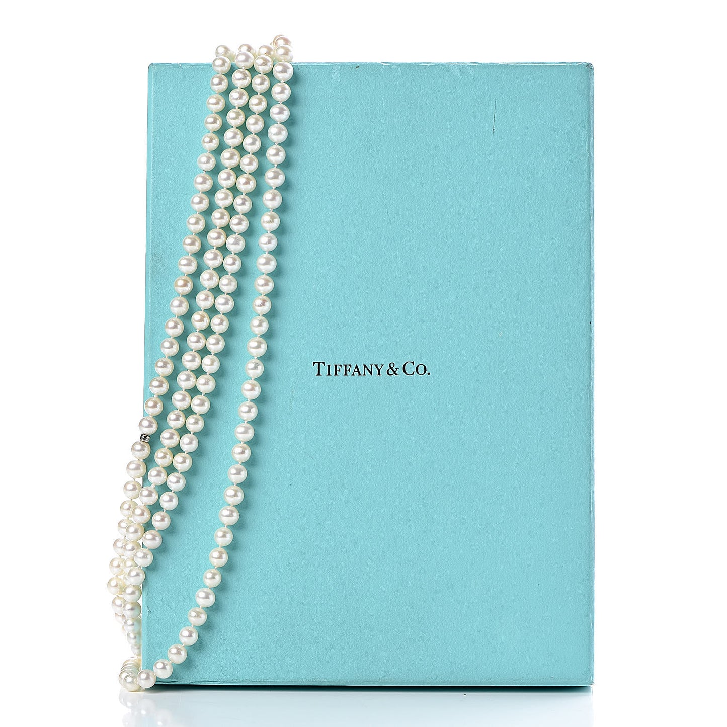 Sterling Silver Pearl 6.5-7mm Ziegfeld Strand Necklace 84"