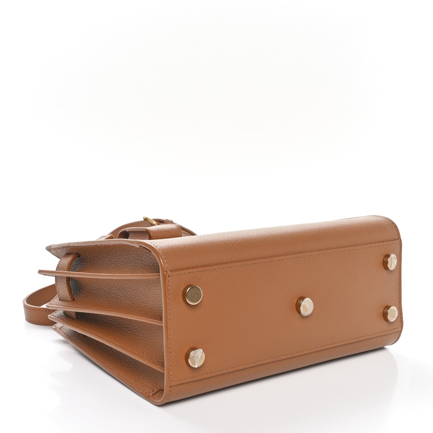 Grained Calfskin Nano Sac De Jour Cinnamon