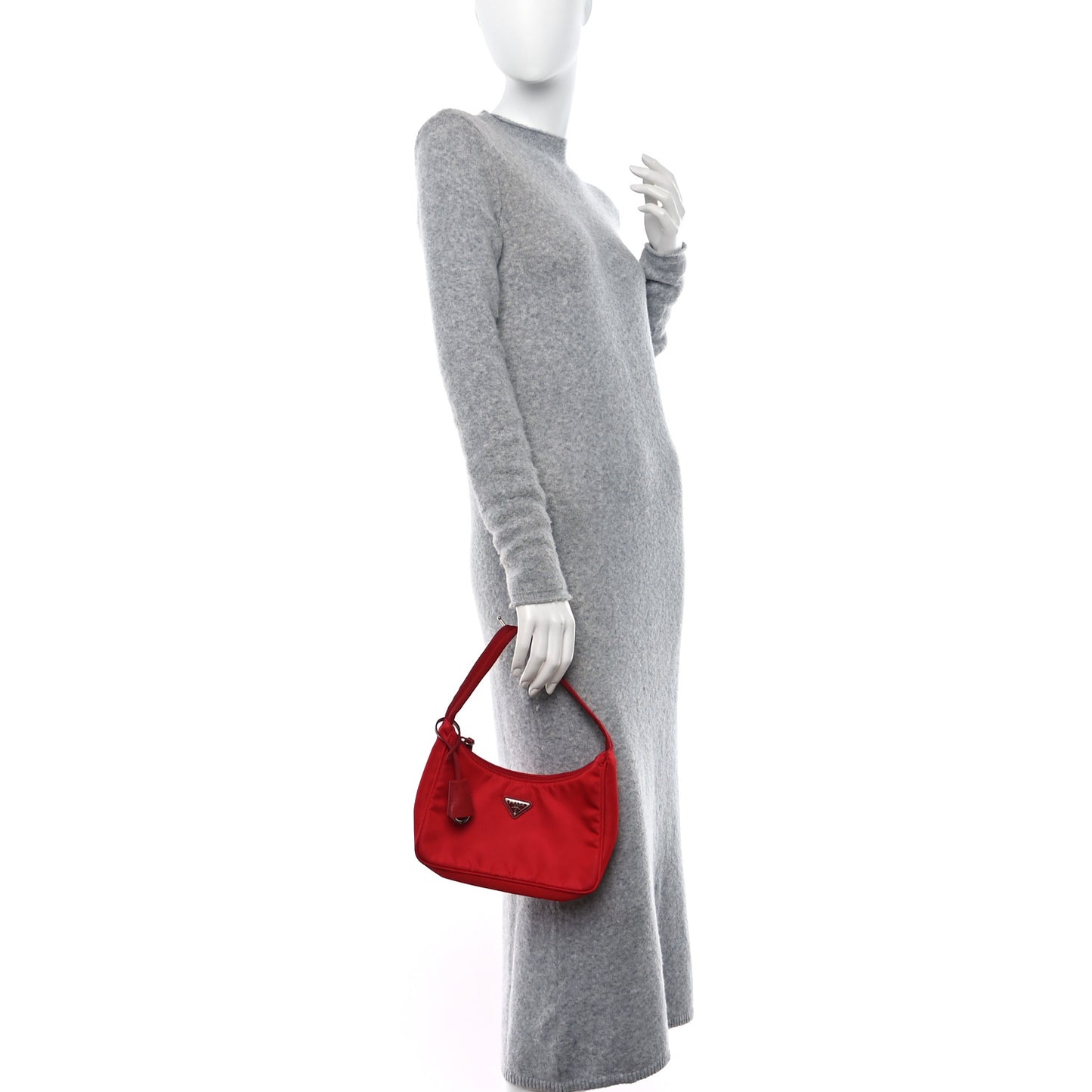 Tessuto Nylon Mini Re-Edition 2000 Bag Rosso