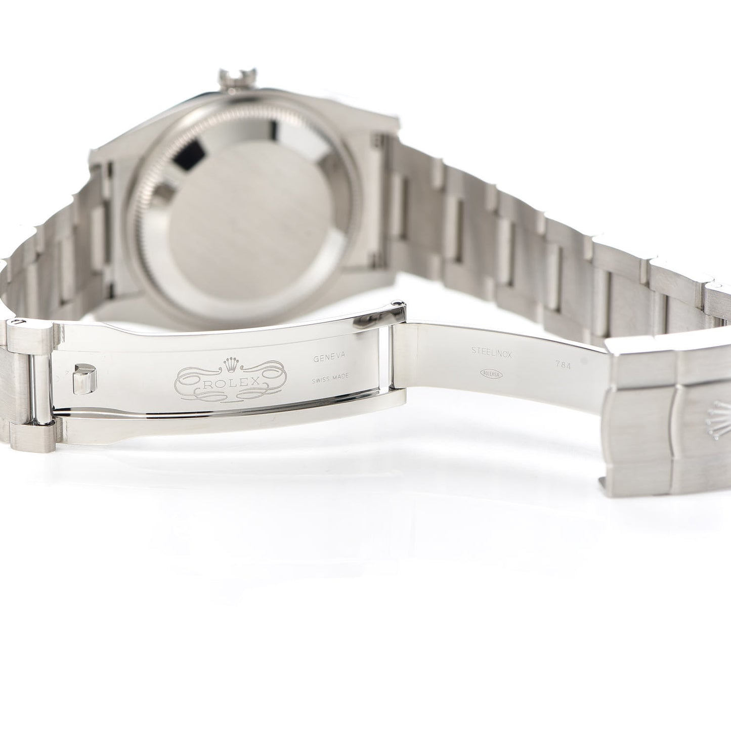 Stainless Steel 34mm Oyster Perpetual Watch Silver 114200