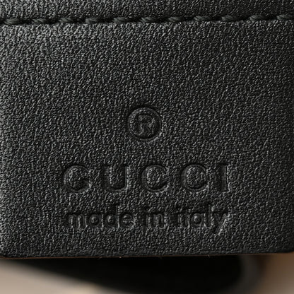 Gucci Calfskin Matelasse GucciGhost Medium GG Marmont Chain Shoulder Bag Black New Acquamarine 6 of 12