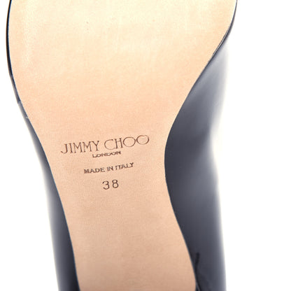 Jimmy Choo Patent Agnes 85 Pumps 38 Black 9 of 10