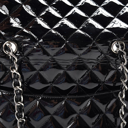 Chanel Patent Quilted Jumbo Single Flap Black 13 of 15