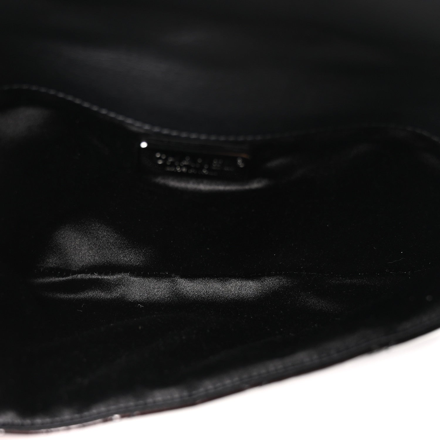 Chanel Patent Calfskin Quilted Metal Handle Clutch So Black 5 of 9