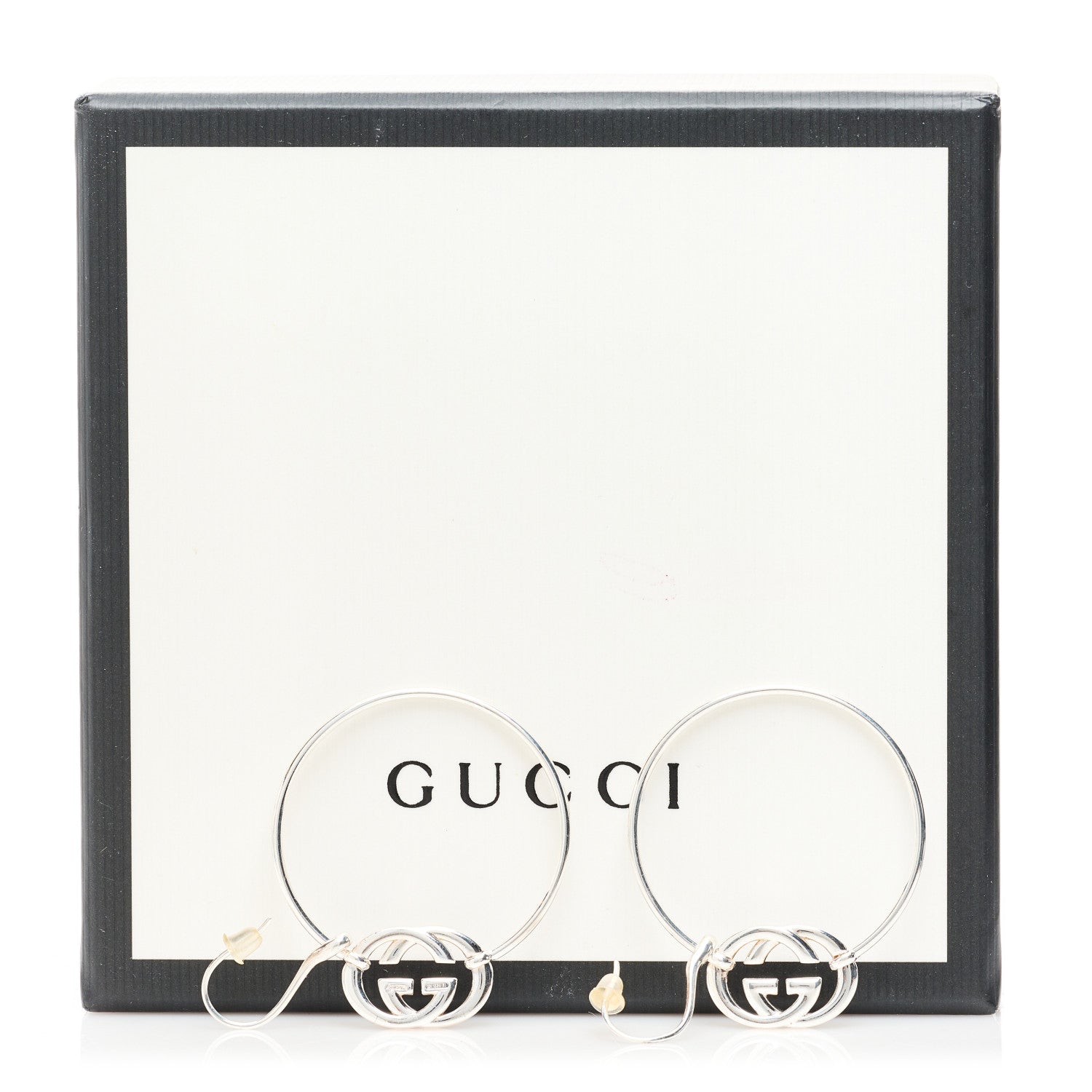 Gucci Sterling Silver Britt Hoop Earrings 6 of 6