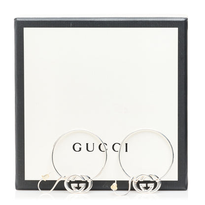 Gucci Sterling Silver Britt Hoop Earrings 6 of 6