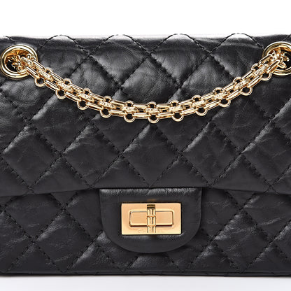 Chanel Aged Calfskin Quilted 2.55 Reissue Mini Flap Black 7 of 11