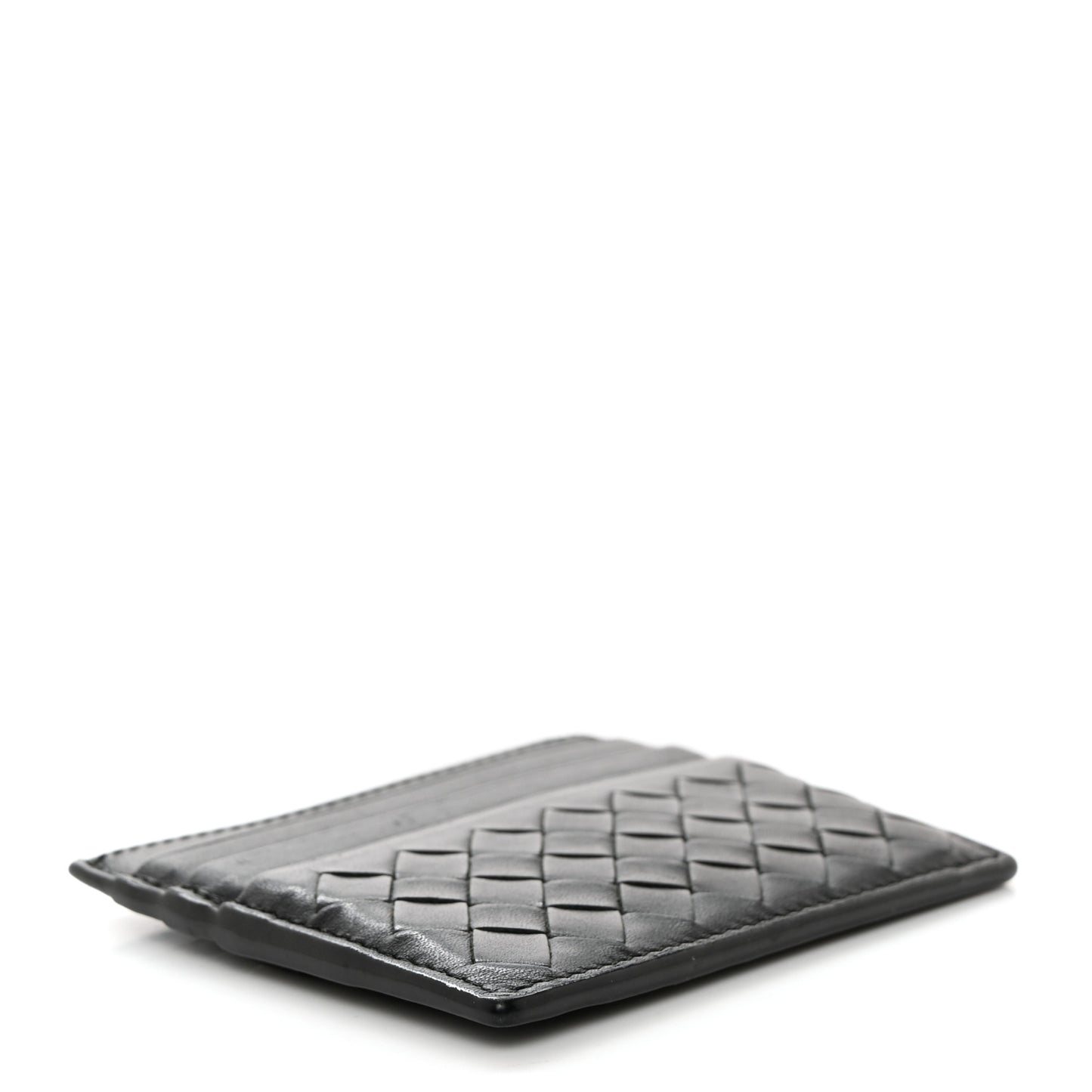 Nappa Intrecciato Card Holder Black