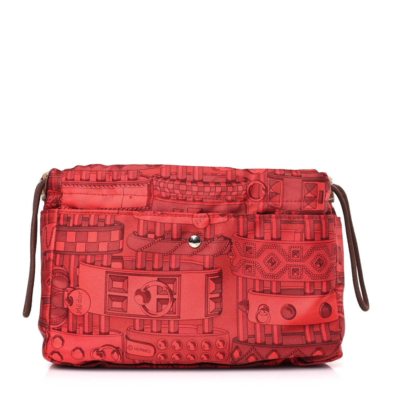 Hermes Silk Barenia Fourbi 20 PM Pouch 1 of 9