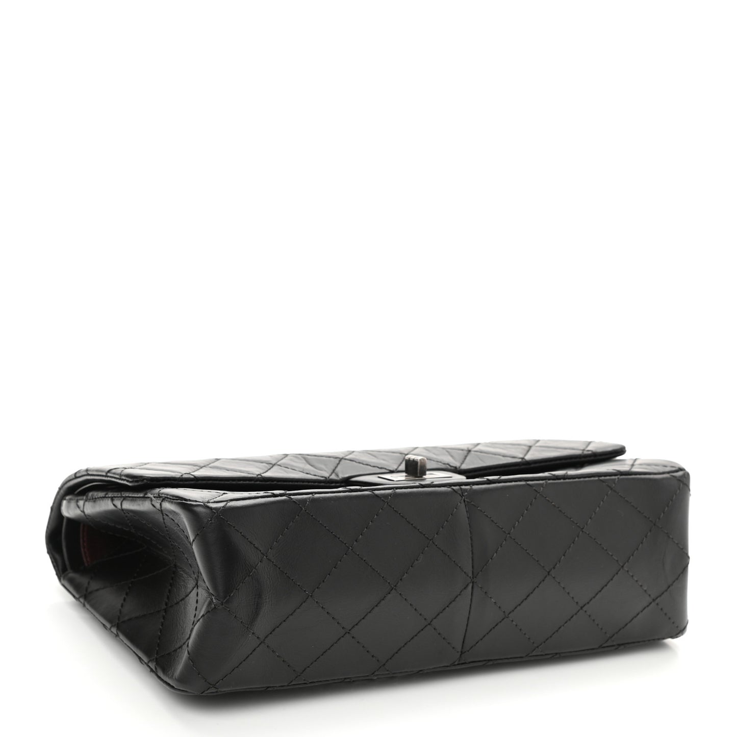 Aged Calfskin Quilted 2.55 Reissue 226 Flap Black