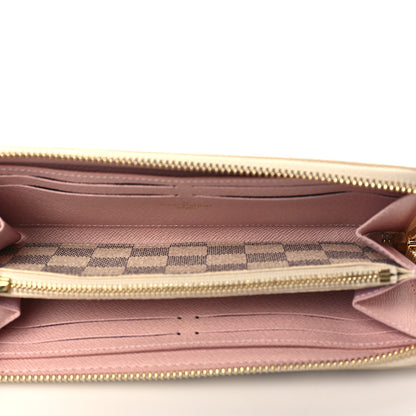Louis Vuitton Damier Azur Clemence Wallet Rose Ballerine 5 of 6