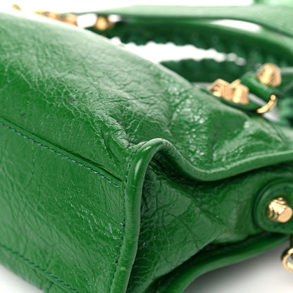 Balenciaga Agneau Giant 12 Gold Hardware Mini City Vert Trefle 6 of 14