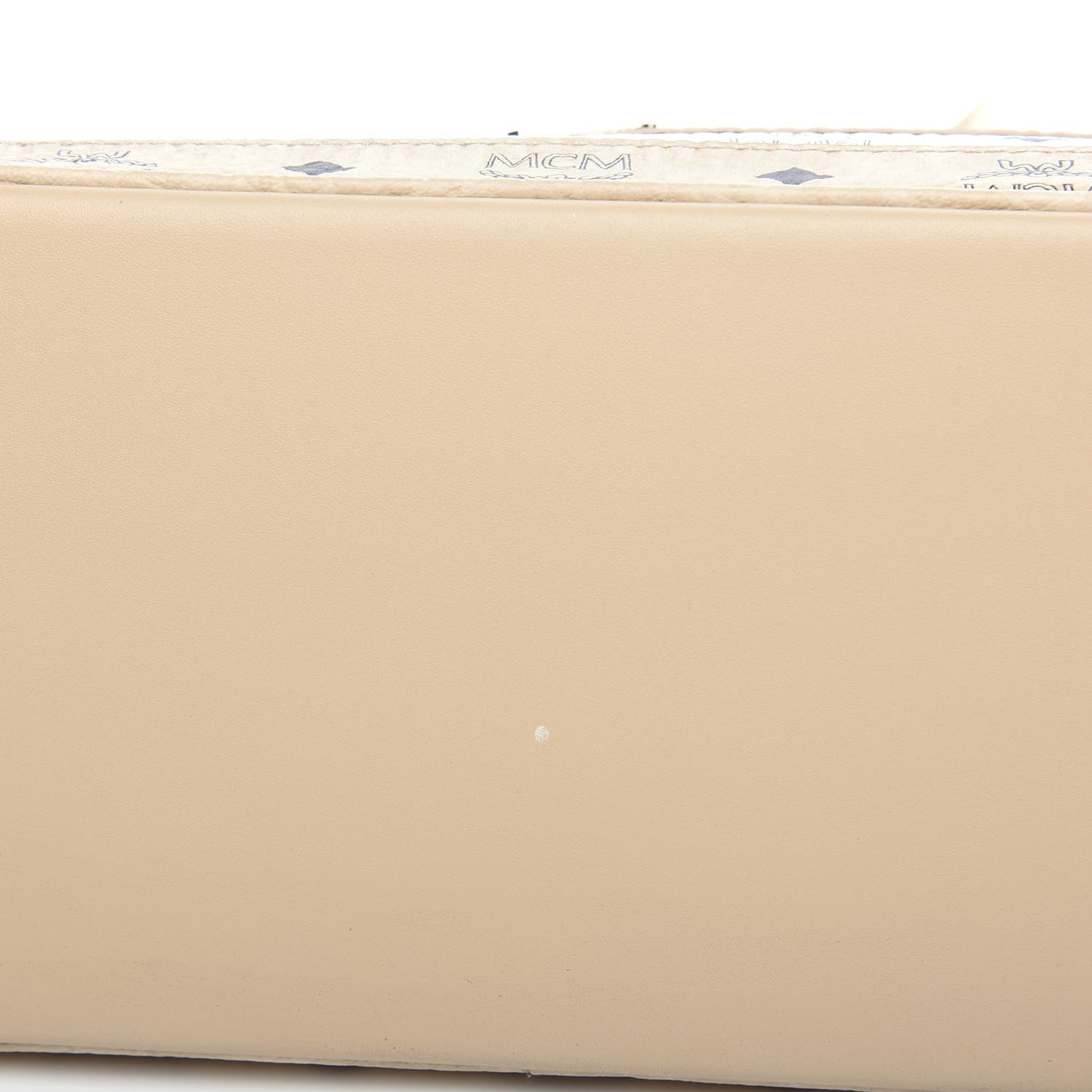 Visetos Striped Medium Anya Shopper Tote White Beige