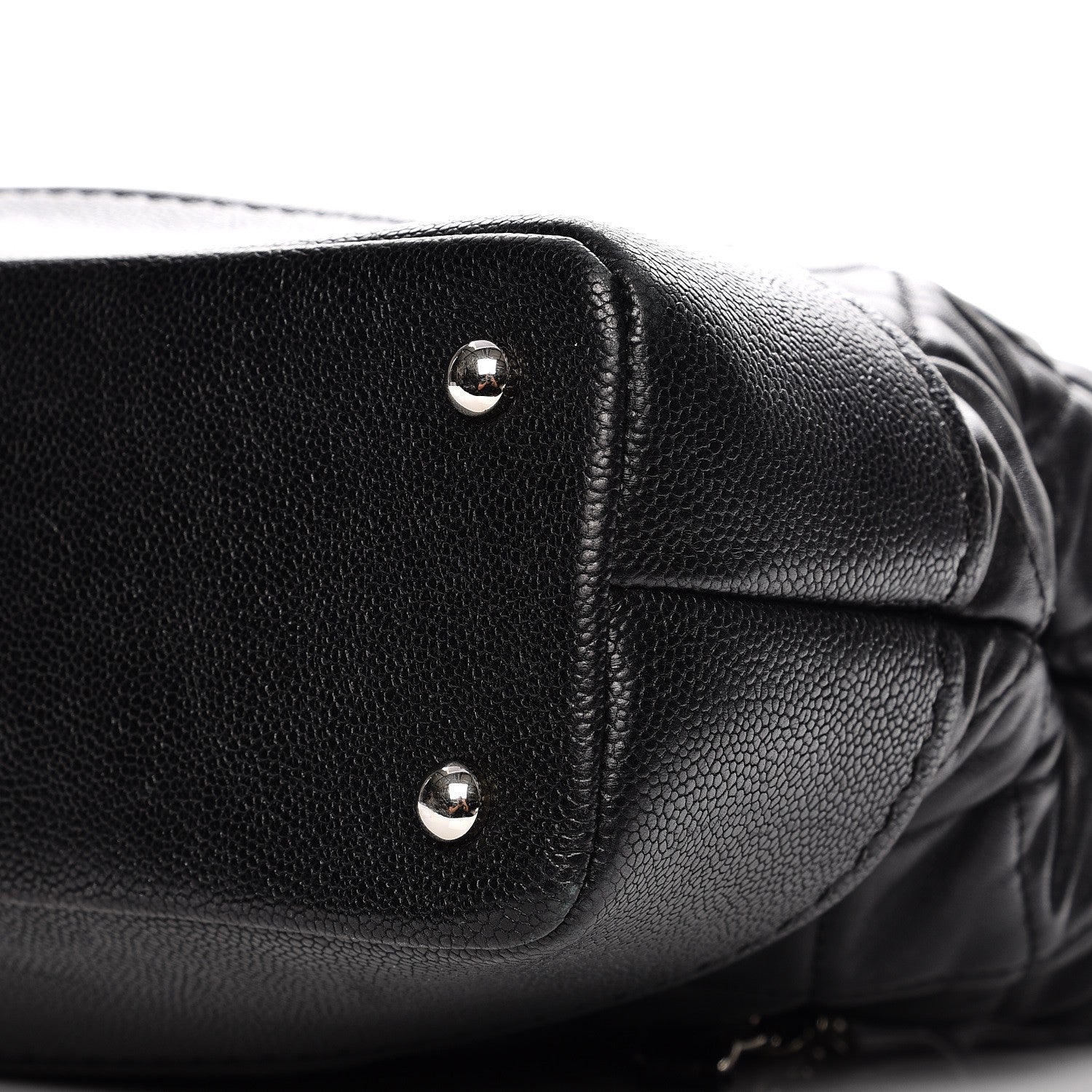 Chanel Lambskin Caviar Quilted Bi Coco Large Shopper Tote Black 9 of 9
