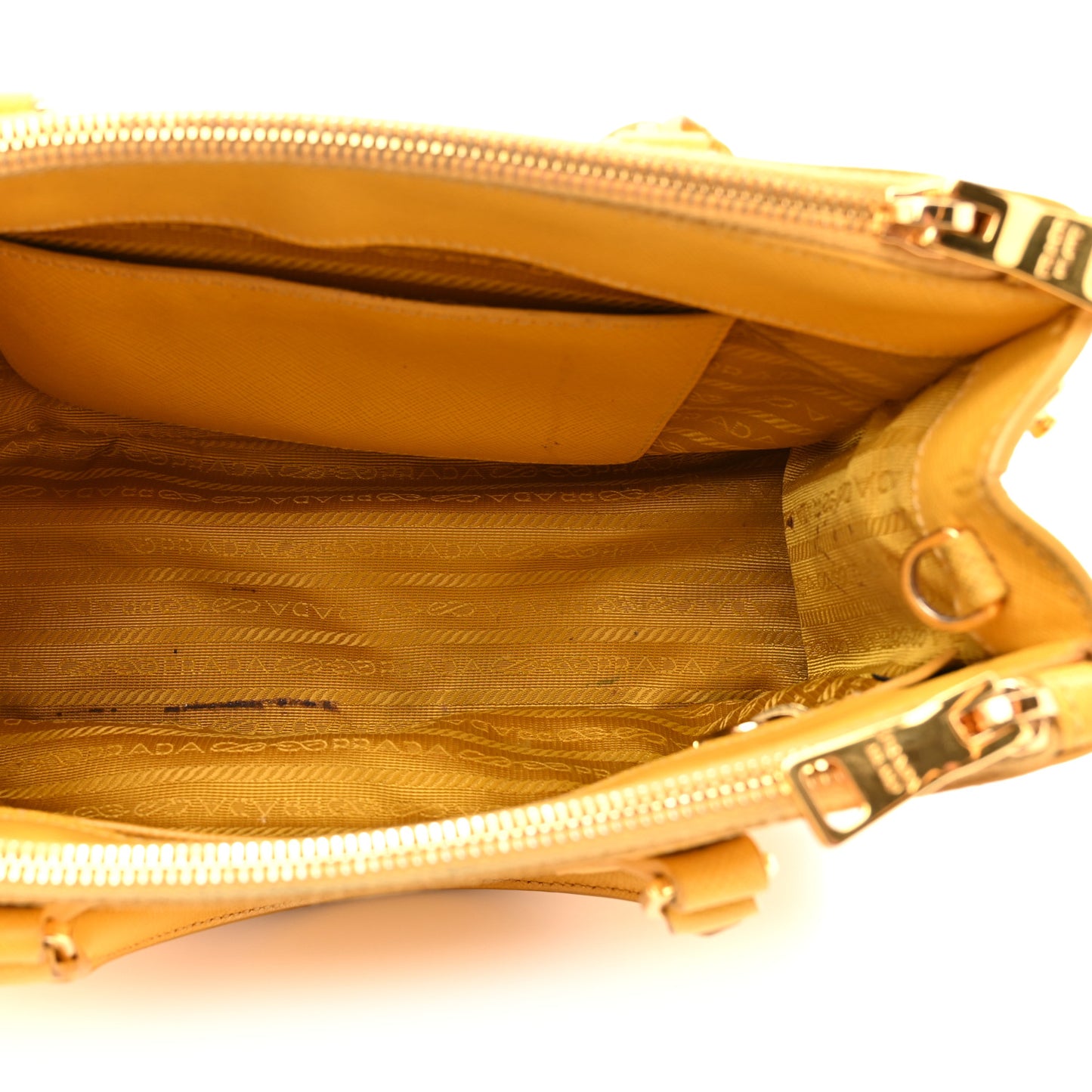 Saffiano Lux Small Galleria Double Zip Tote Soleil