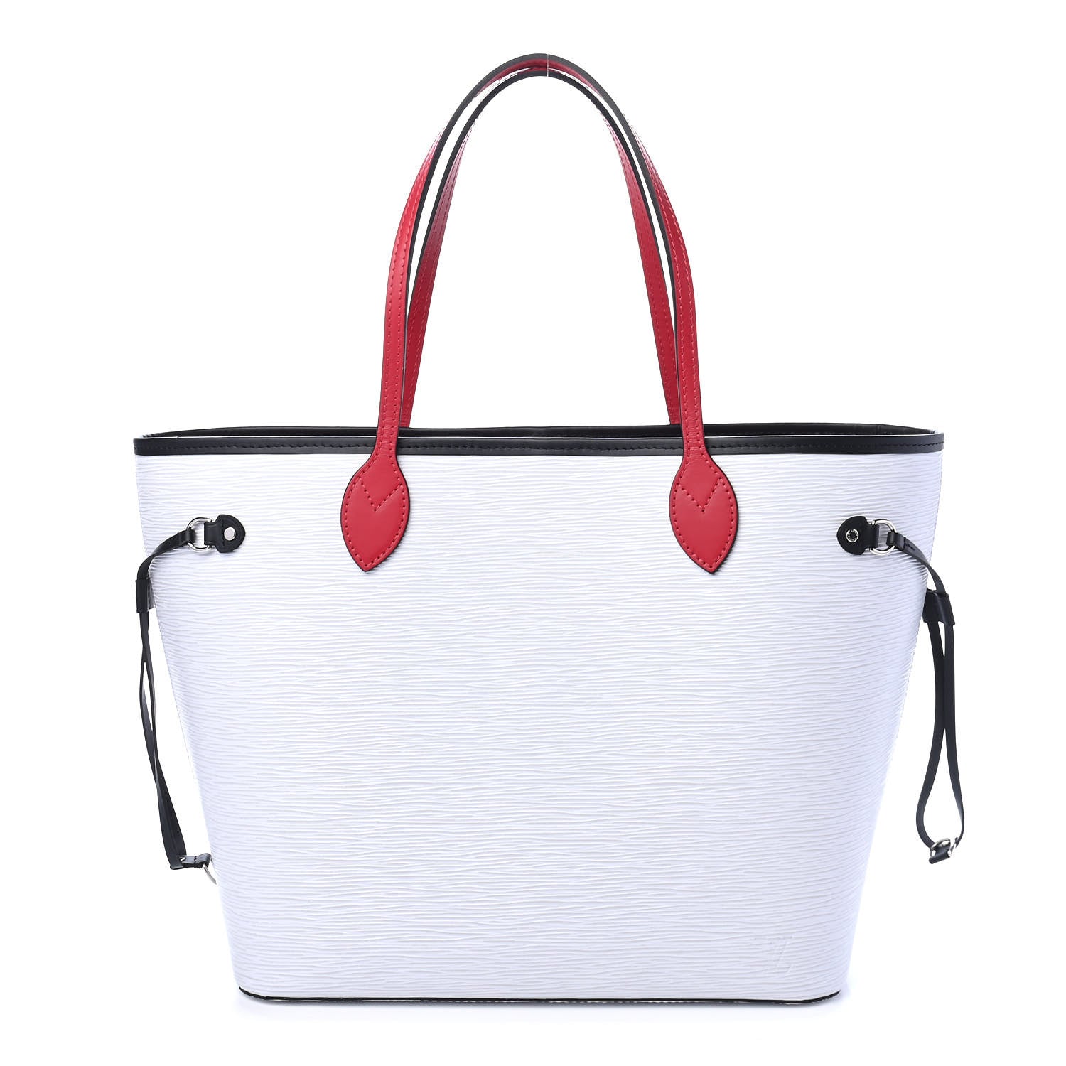 Louis Vuitton Epi Neverfull MM White Scarlet Black 3 of 6