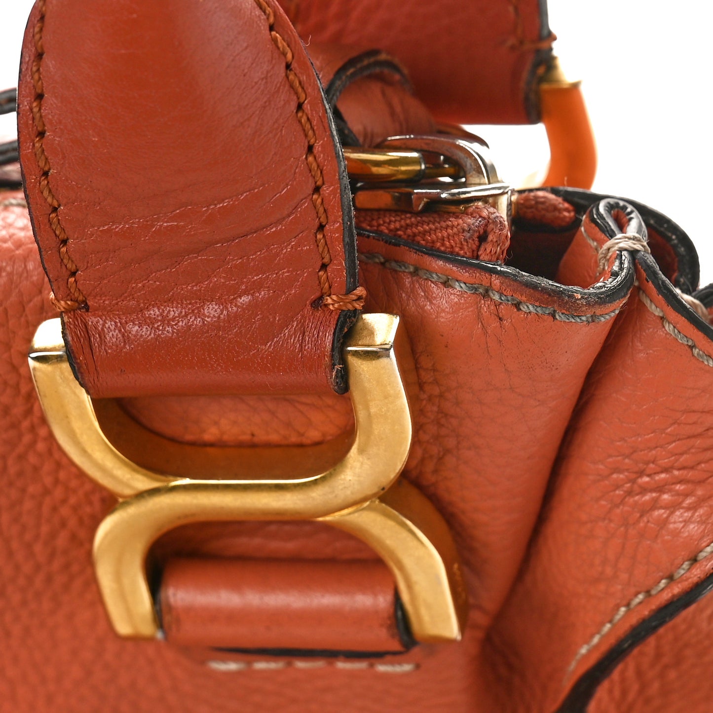 Calfskin Medium Marcie Satchel Coral