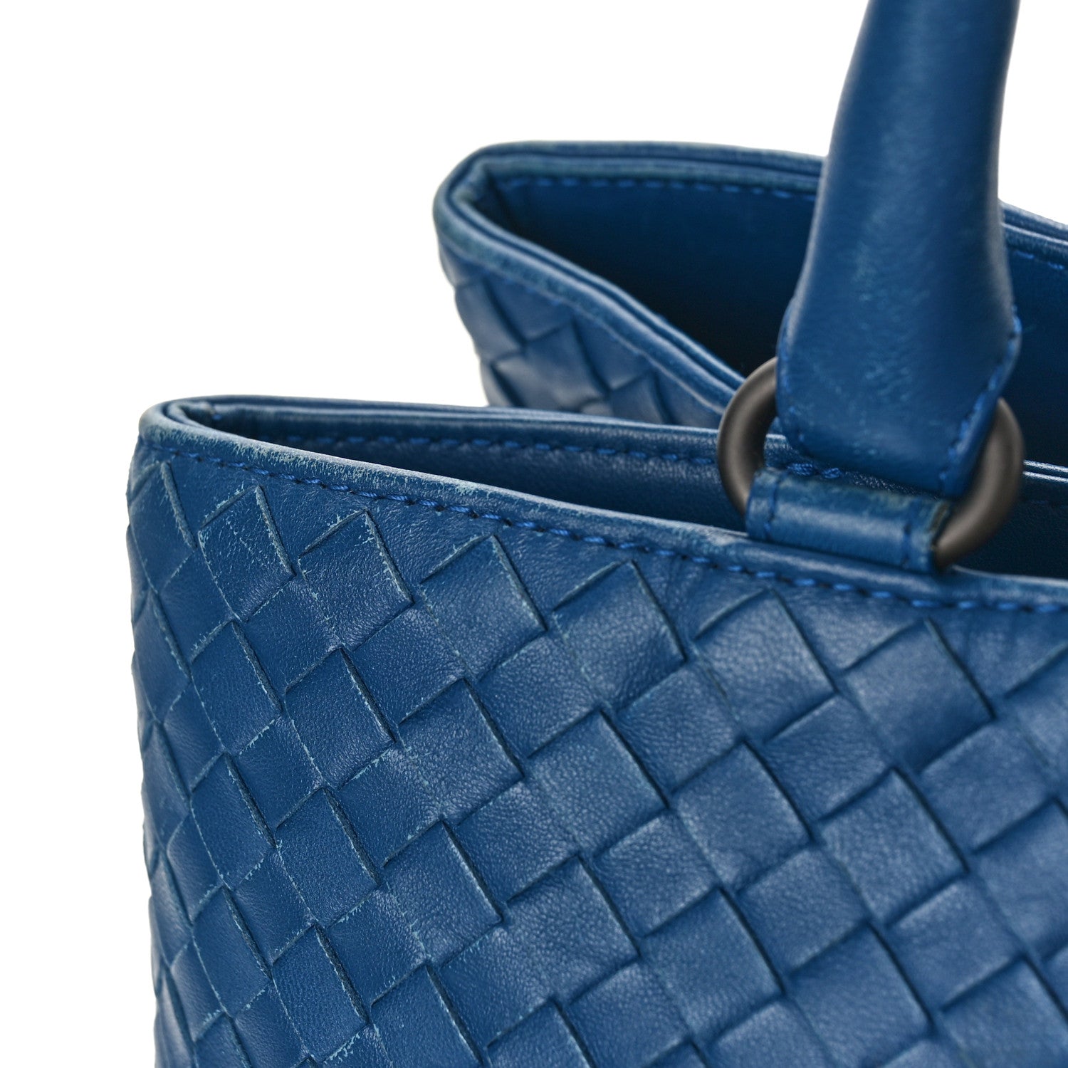 Bottega Veneta Nappa Intrecciato Milano Tote Blue 13 of 15