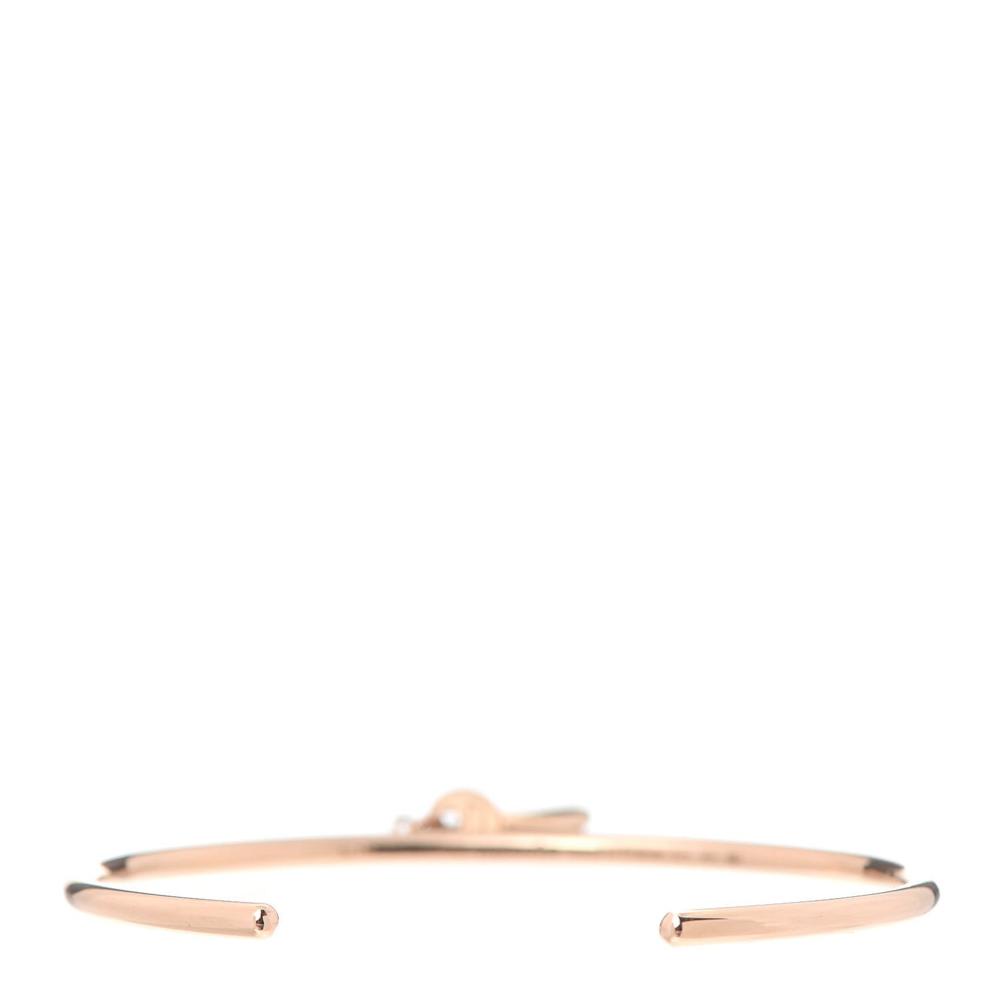 18K Rose Gold TPM Kelly Clochette Cuff Bracelet SH