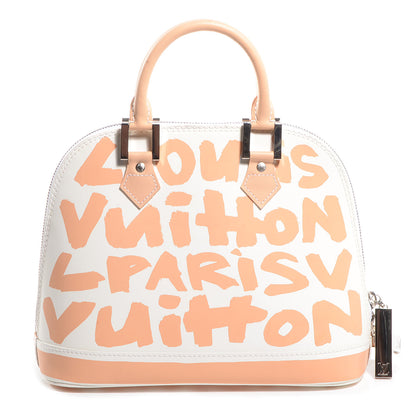 Louis Vuitton Graffiti Alma MM Peach 1 of 7