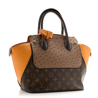 Louis Vuitton Monogram Ostrich Lizard Majestueux PM Yellow 3 of 10
