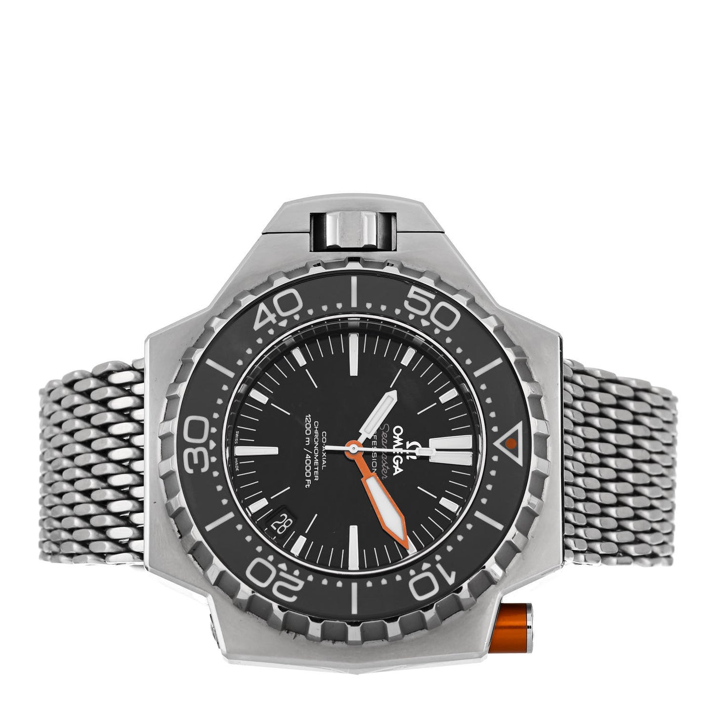 Stainless Steel 48mm Seamaster PloProf Automatic Watch Black 224.30.55.21.01.001