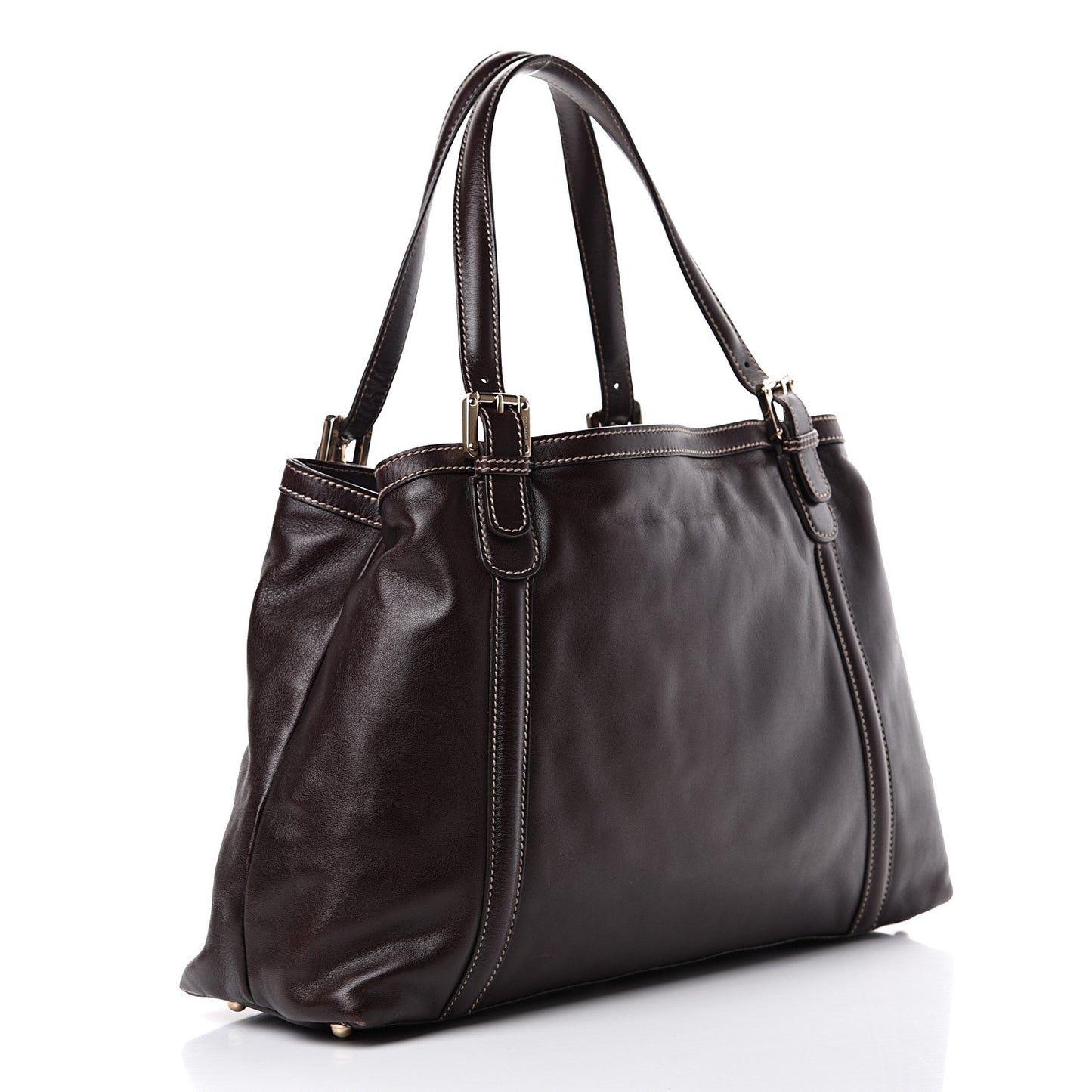 Calfskin Medium Britt Tote Brown