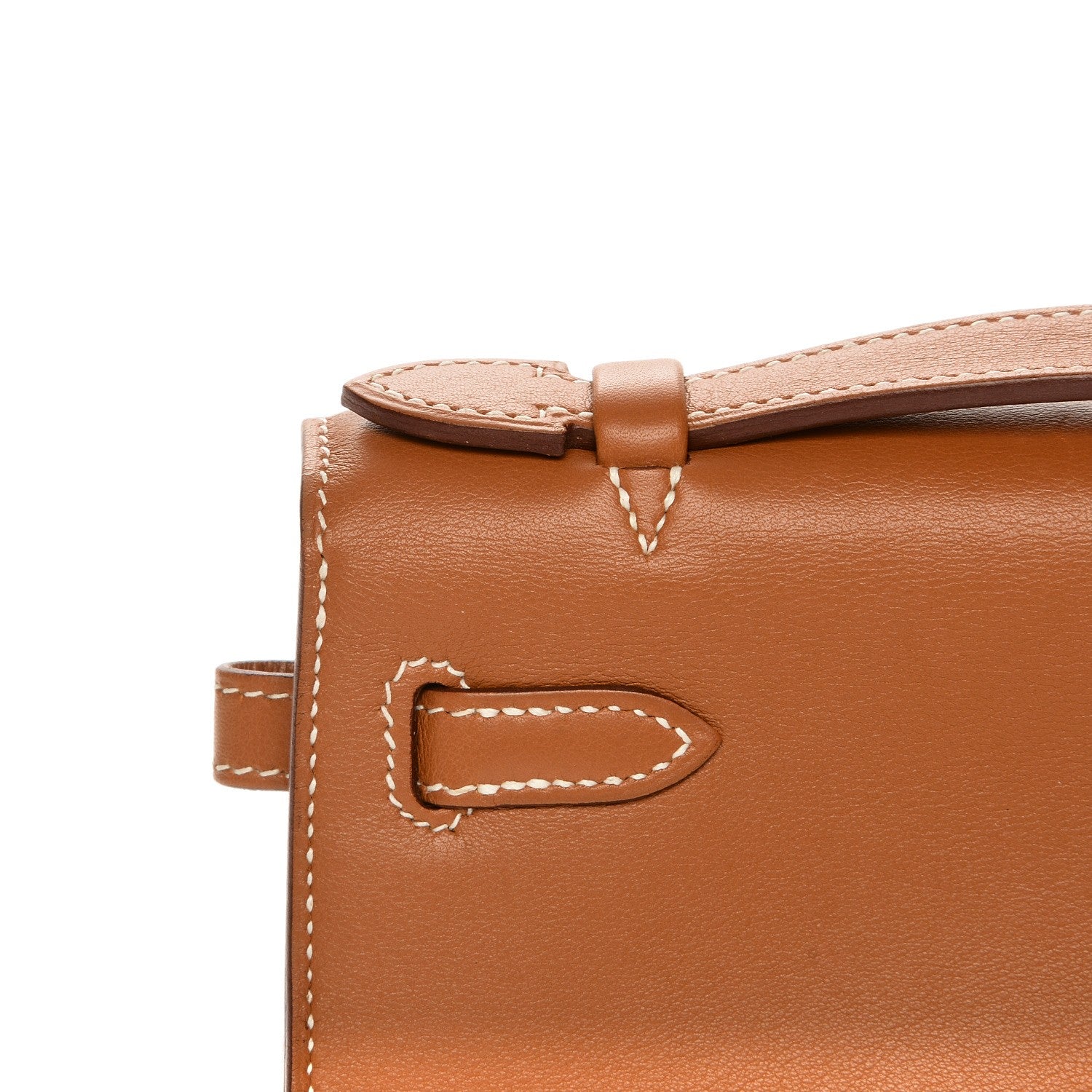 Hermes Swift Kelly Pochette Clutch Gold 6 of 21