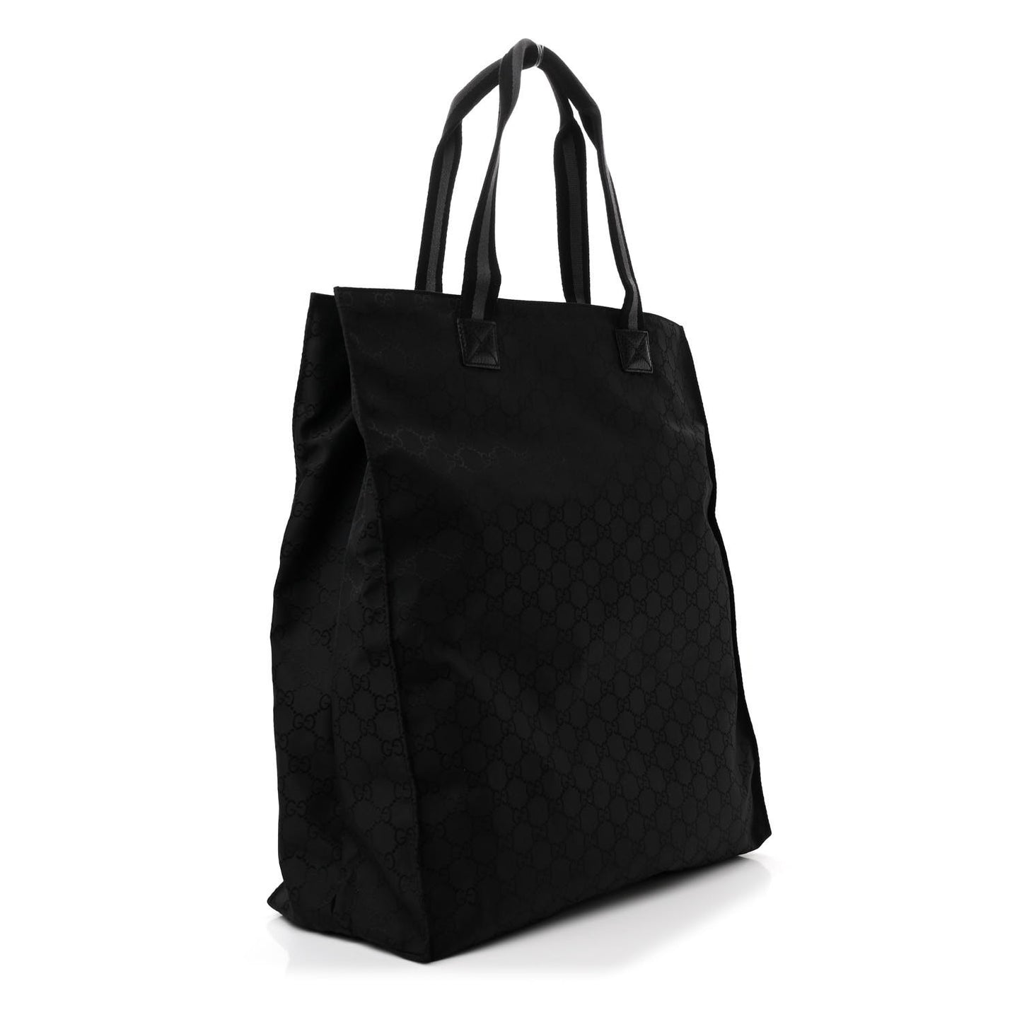 Nylon Monogram Vertical Tote Black