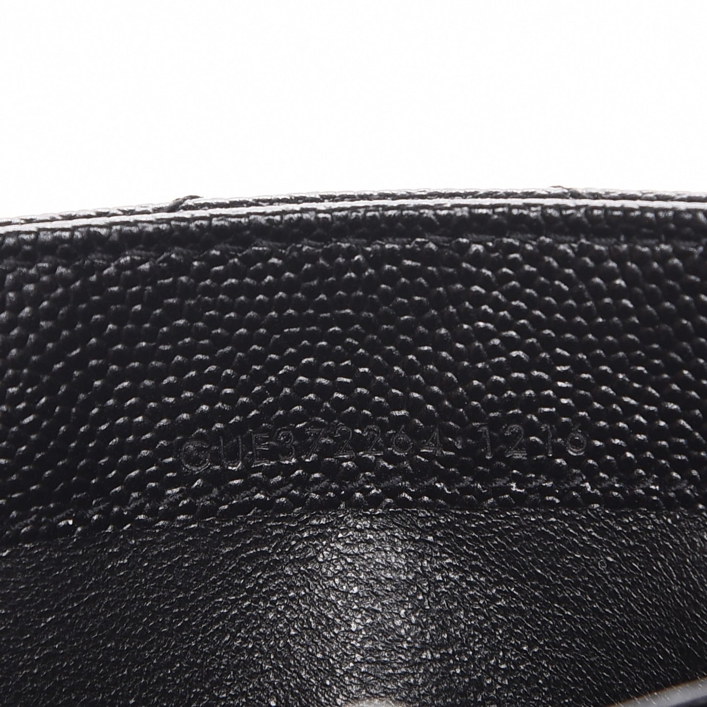 Grain De Poudre Matelasse Chevron Monogram Flap Wallet Black